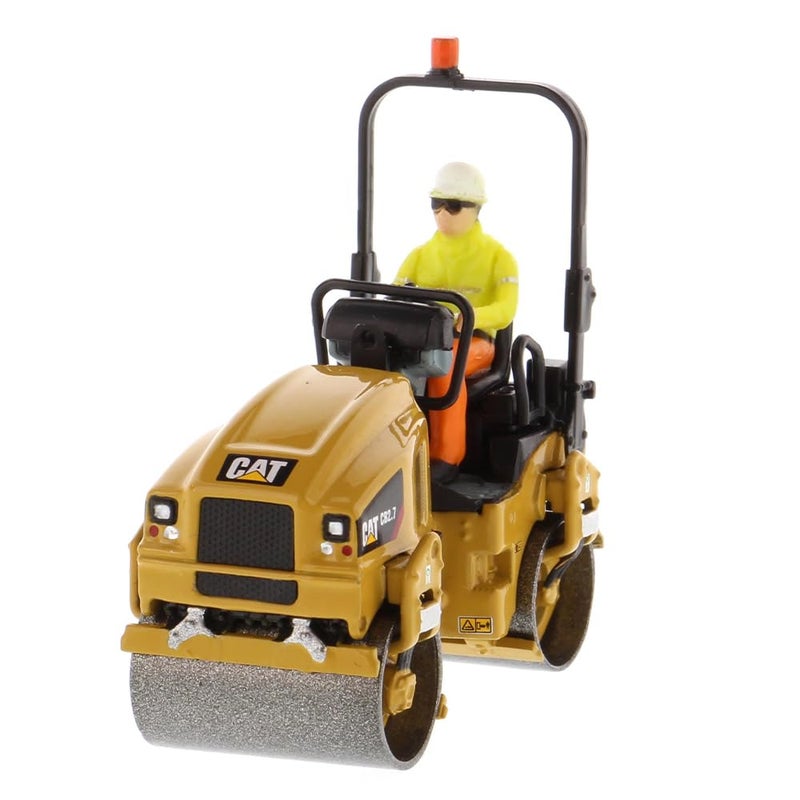 Diecast Masters CAT Caterpillar CB-2.7 Utility Compactor with Operator High Line Series 1/50 Diecast Model 85593 - Image 2